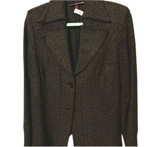 Women's Wool blend Dark Grey Blazer